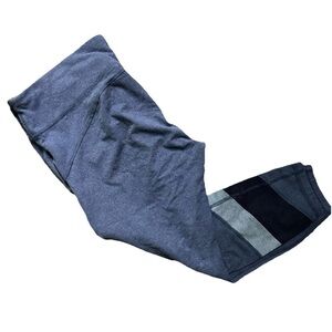 Women’s Gap Fit Performance Cotton Blue Ankle Length Leggings Size XL